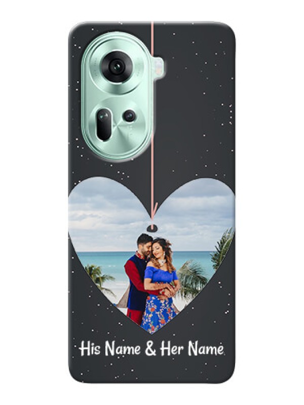 Custom Reno 11 5G custom phone cases: Hanging Heart Design