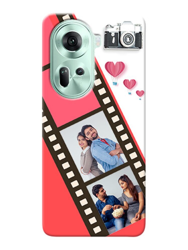 Custom Reno 11 5G custom phone covers: 3 Image Holder with Film Reel