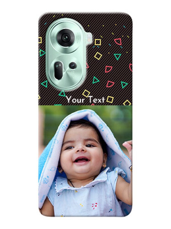 Custom Reno 11 5G custom mobile cases with confetti birthday design