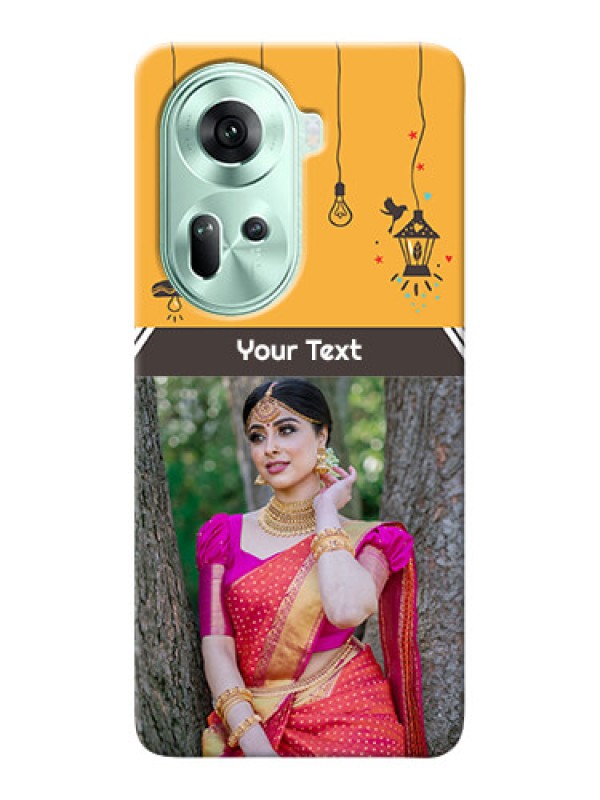 Custom Reno 11 5G custom back covers with Family Picture and Icons