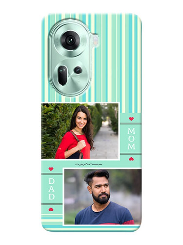 Custom Reno 11 5G custom mobile phone covers: Mom & Dad Pic Design