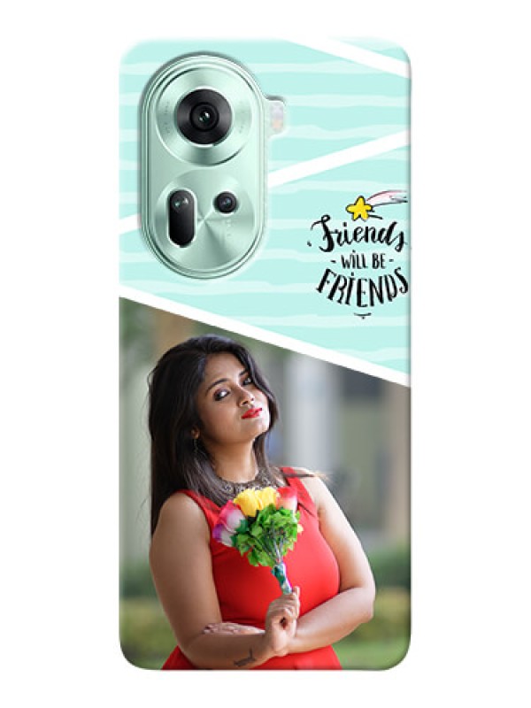 Custom Reno 11 5G Mobile Back Covers: Friends Picture Icon Design