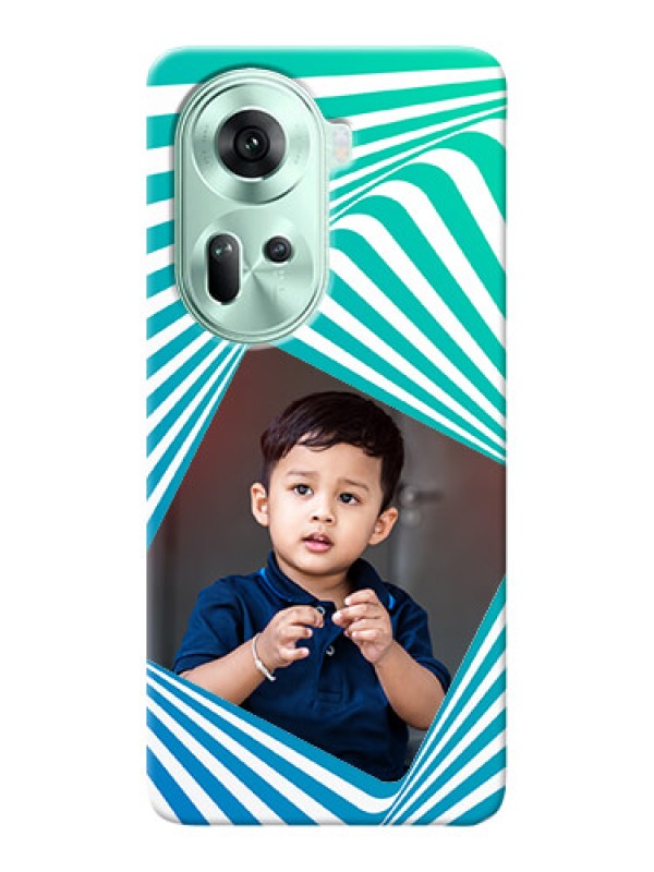 Custom Reno 11 5G Personalised Mobile Covers: Abstract Spiral Design