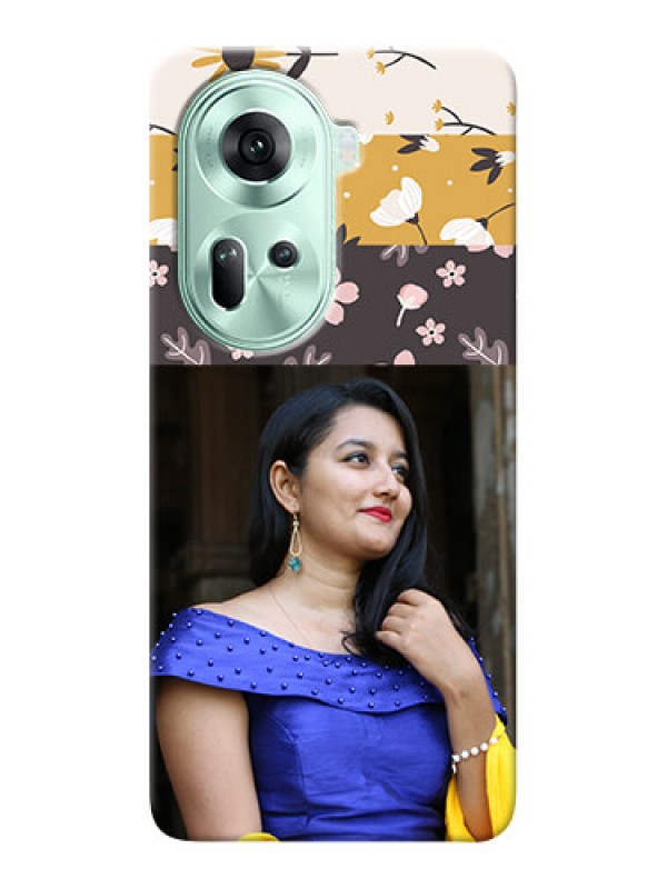Custom Reno 11 5G mobile cases online: Stylish Floral Design