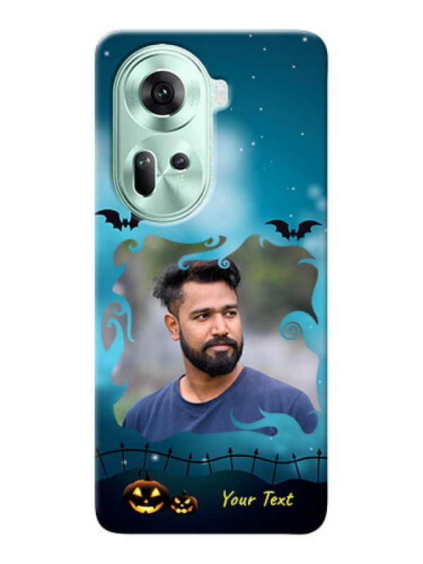 Custom Reno 11 5G Personalised Phone Cases: Halloween frame design