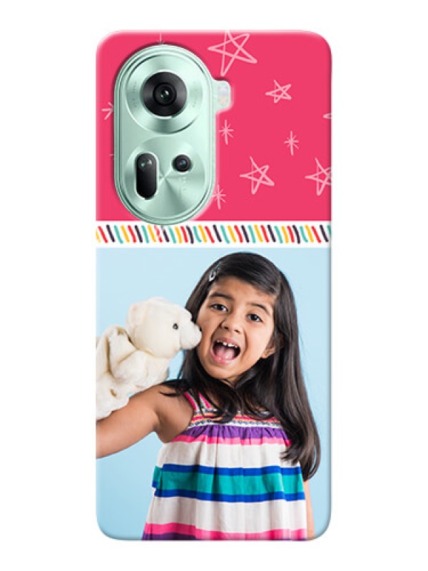 Custom Reno 11 5G Personalized Phone Cases: line art design