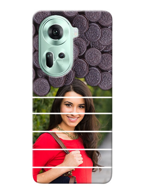 Custom Reno 11 5G Custom Mobile Covers with Oreo Biscuit Design