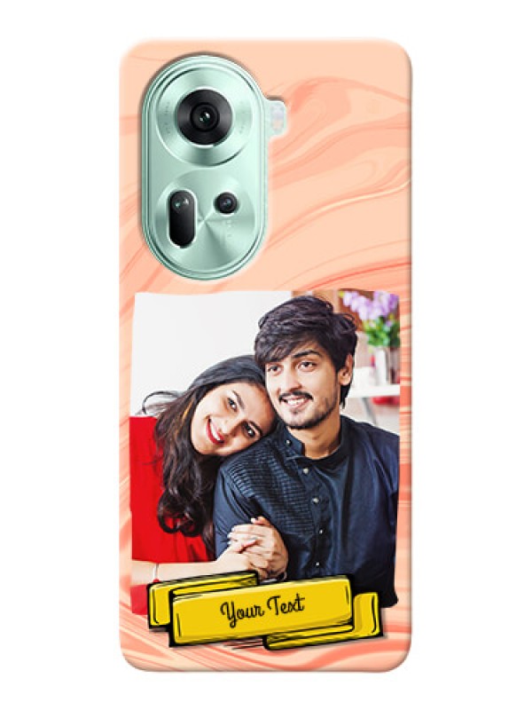 Custom Reno 11 5G Customized Phone Cases: Marble Texture Design