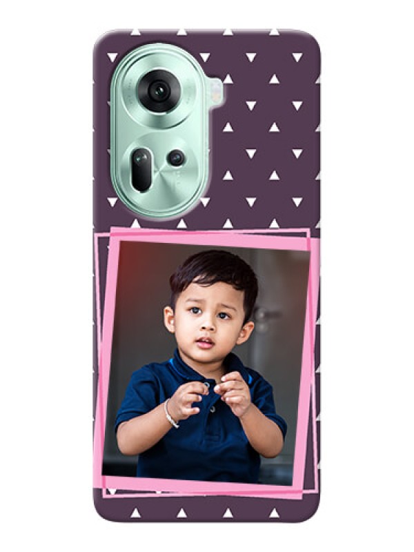 Custom Reno 11 5G Phone Cases: Triangle Pattern Dotted Design