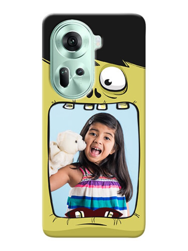 Custom Reno 11 5G Mobile Covers: Cartoon monster back case Design
