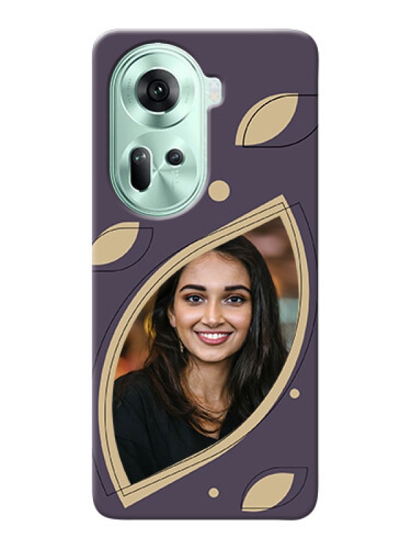 Custom Reno 11 5G Custom Mobile Case with Falling Leaf Design