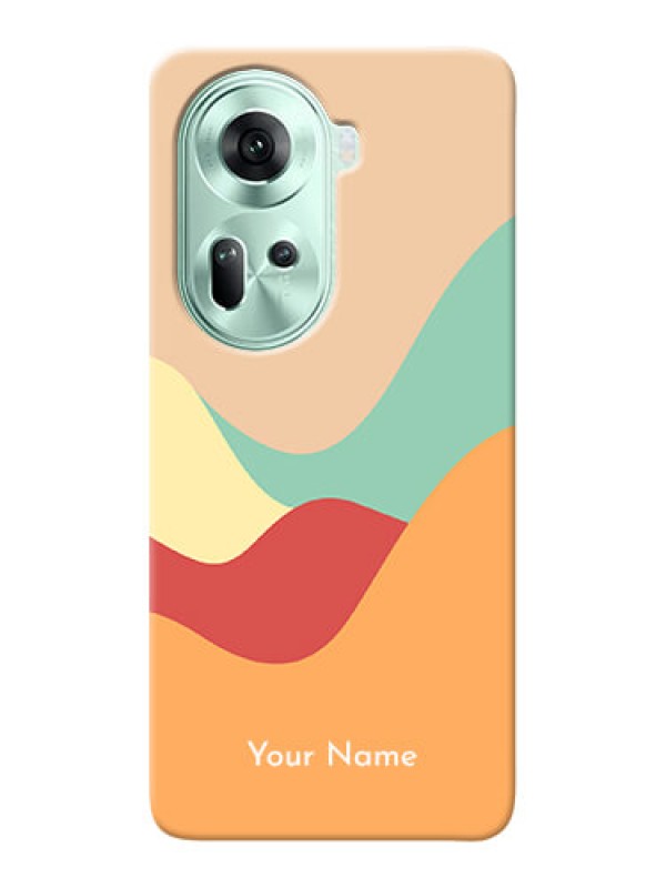 Custom Reno 11 5G Personalized Phone Case with Ocean Waves Multiwithcolour Design