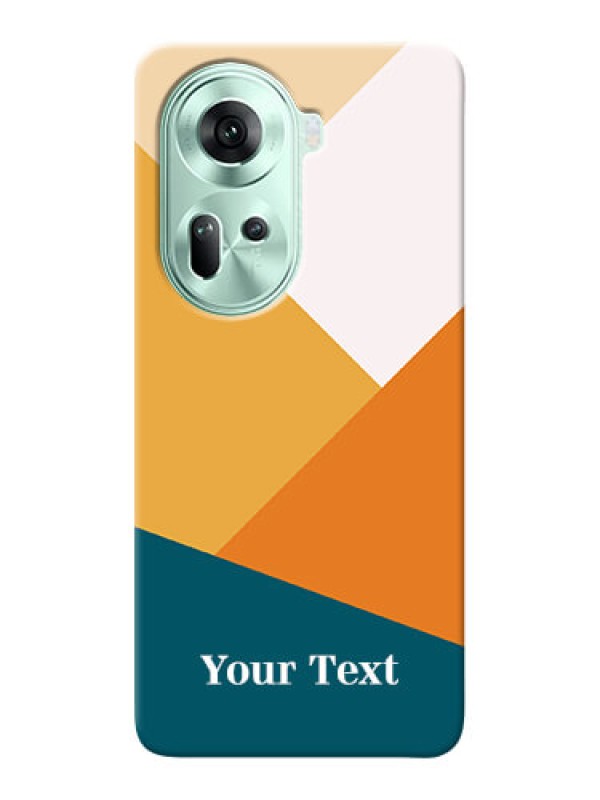 Custom Reno 11 5G Personalized Phone Case with Stacked Multiwithcolour Design