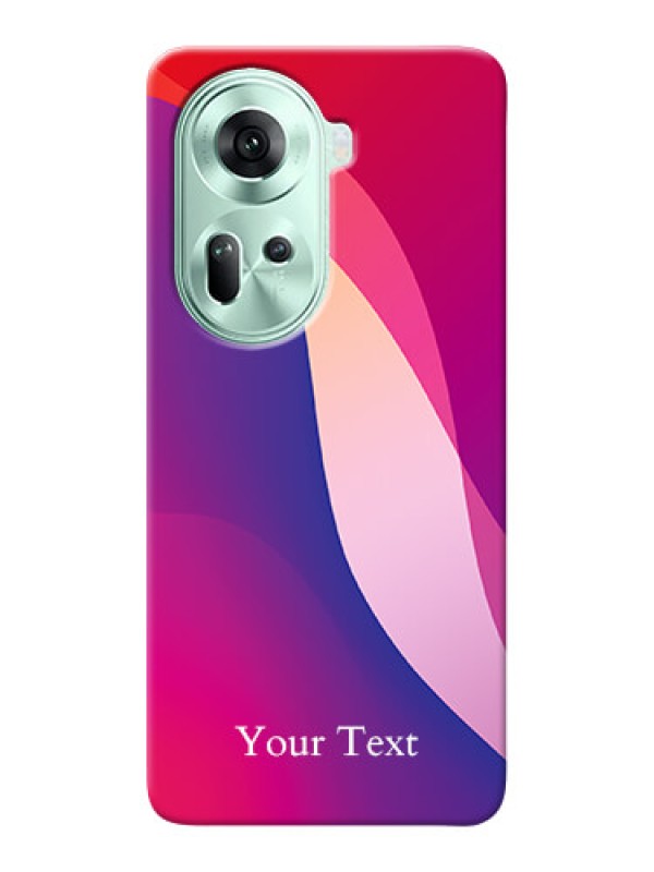 Custom Reno 11 5G Personalized Phone Case with Digital abstract Overlap Design