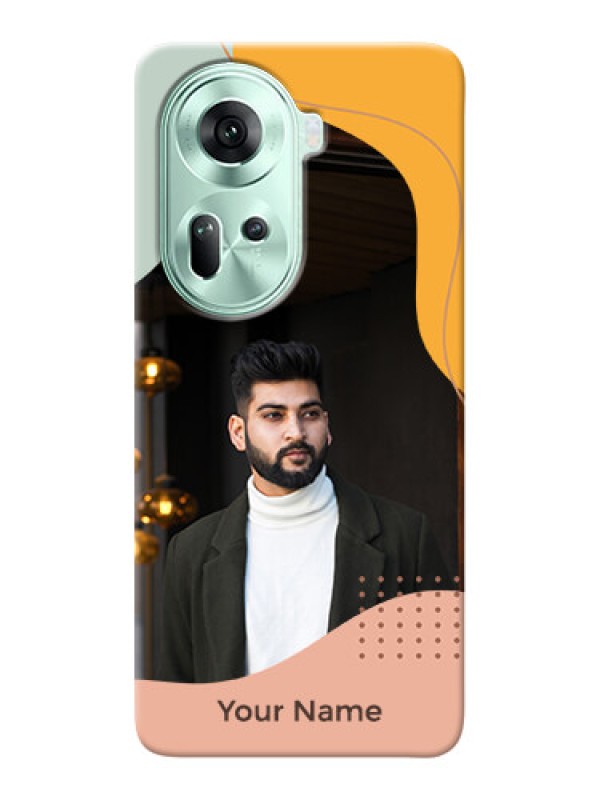 Custom Reno 11 5G Personalized Phone Case with Triwithcoloured overlay design