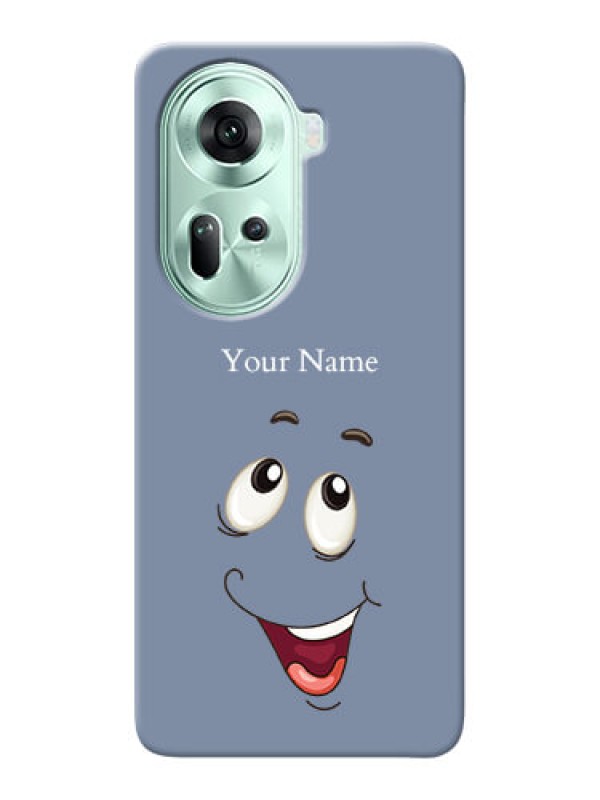 Custom Reno 11 5G Photo Printing on Case with Laughing Cartoon Face Design