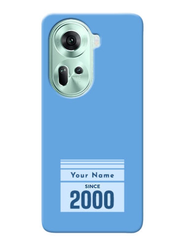 Custom Reno 11 5G Custom Mobile Case with Custom Year of birth Design