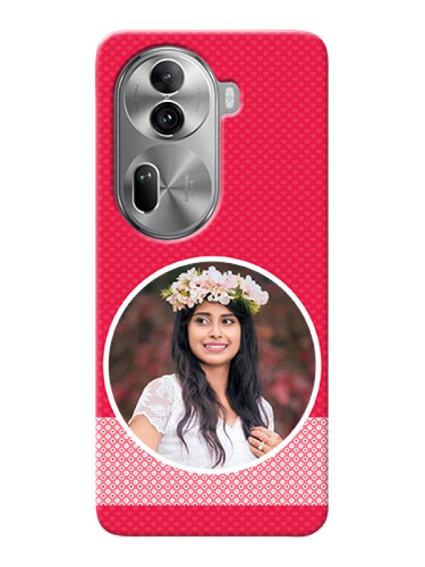 Custom Reno 11 Pro 5G Mobile Covers Online: Pink Pattern Design