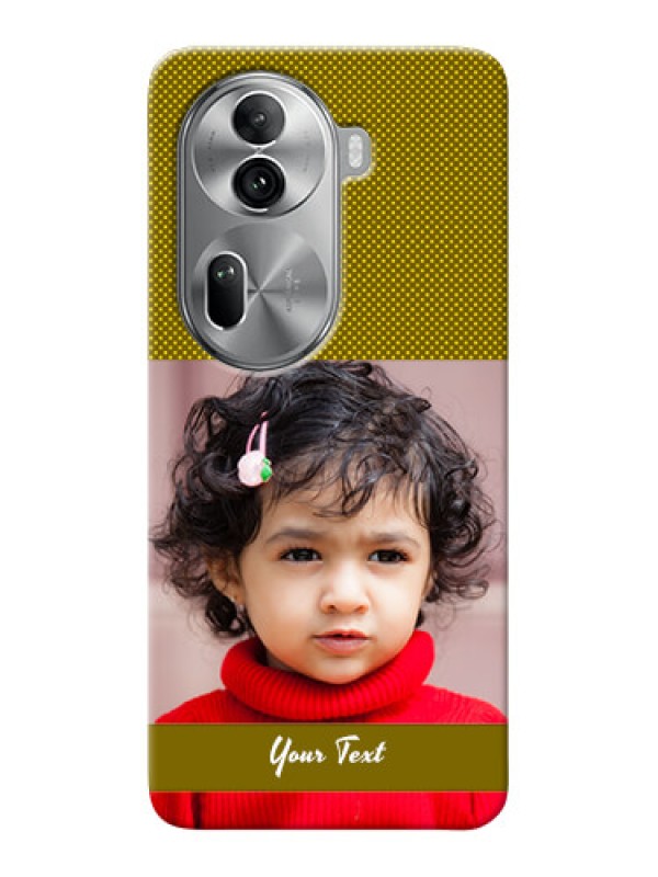 Custom Reno 11 Pro 5G custom mobile back covers: Simple Green Color Design