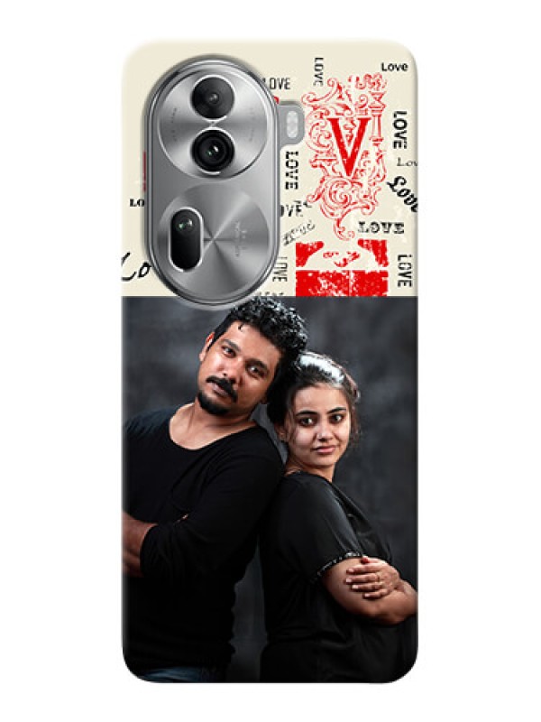 Custom Reno 11 Pro 5G mobile cases online: Trendy Love Design Case