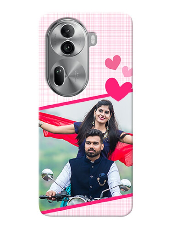 Custom Reno 11 Pro 5G Personalised Phone Cases: Love Shape Heart Design