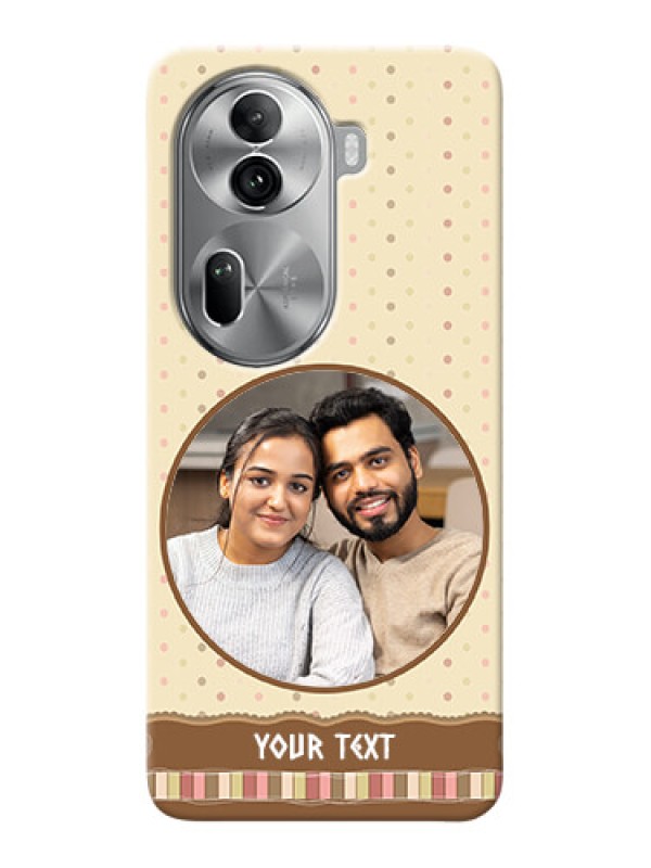 Custom Reno 11 Pro 5G Mobile Cases: Brown Dotted Mobile Case Design