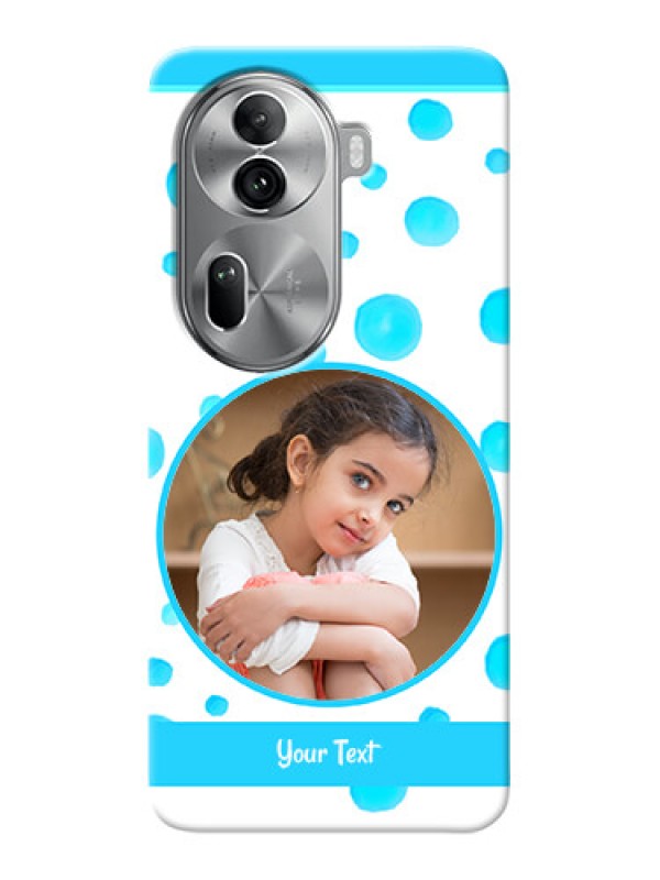 Custom Reno 11 Pro 5G Custom Phone Covers: Blue Bubbles Pattern Design