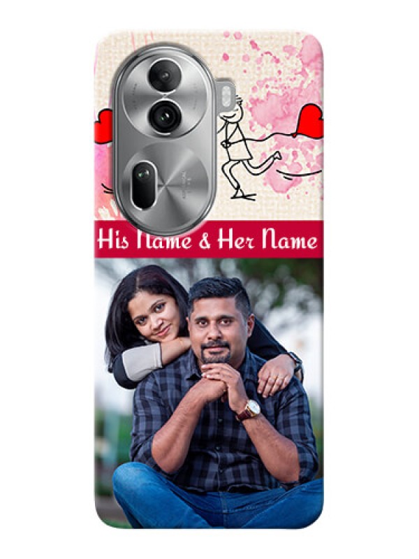 Custom Reno 11 Pro 5G phone back covers: You and Me Case Design