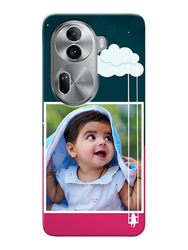 Custom Reno 11 Pro 5G custom phone covers: Cute Girl with Cloud Design