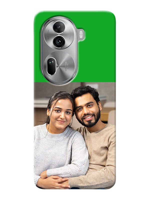 Custom Reno 11 Pro 5G Personalised mobile covers: Green Pattern Design