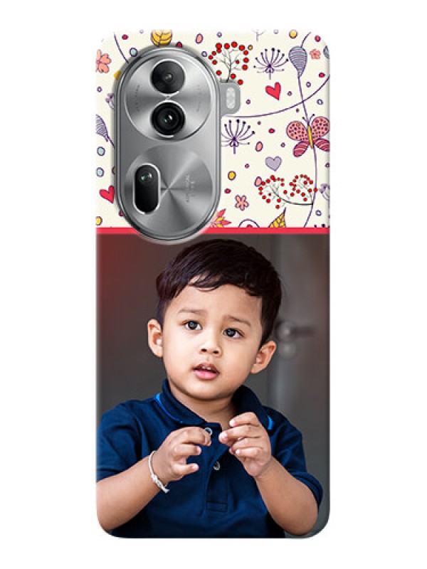 Custom Reno 11 Pro 5G phone back covers: Premium Floral Design