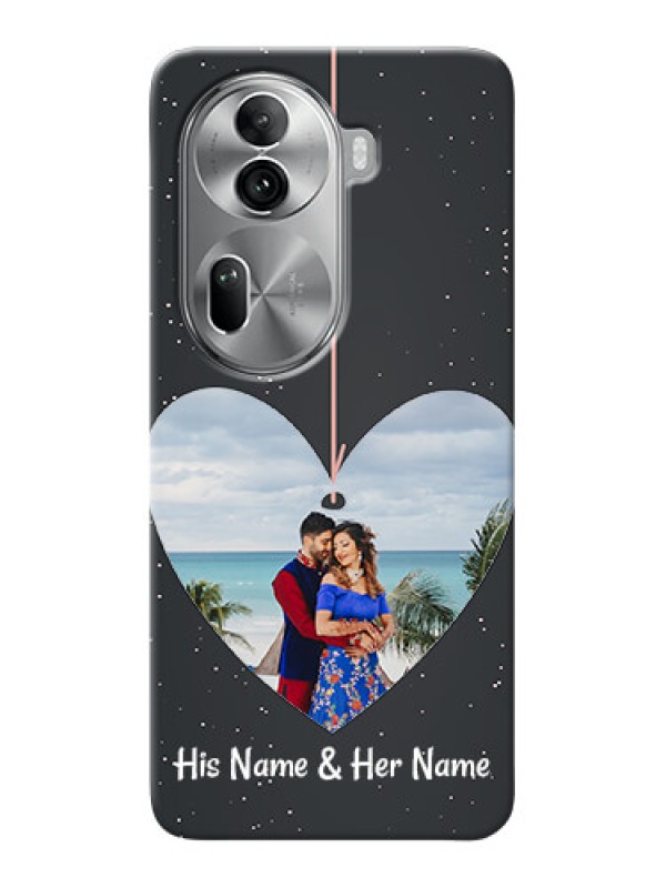 Custom Reno 11 Pro 5G custom phone cases: Hanging Heart Design