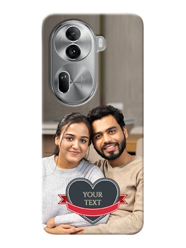 Custom Reno 11 Pro 5G mobile back covers online: Just Married Couple Design