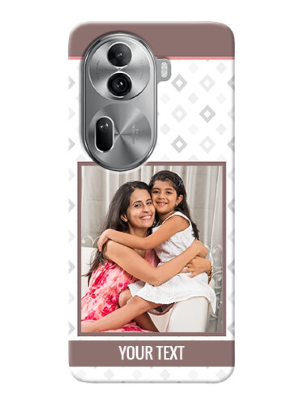 Custom Reno 11 Pro 5G custom back covers: Simple Diamond Design