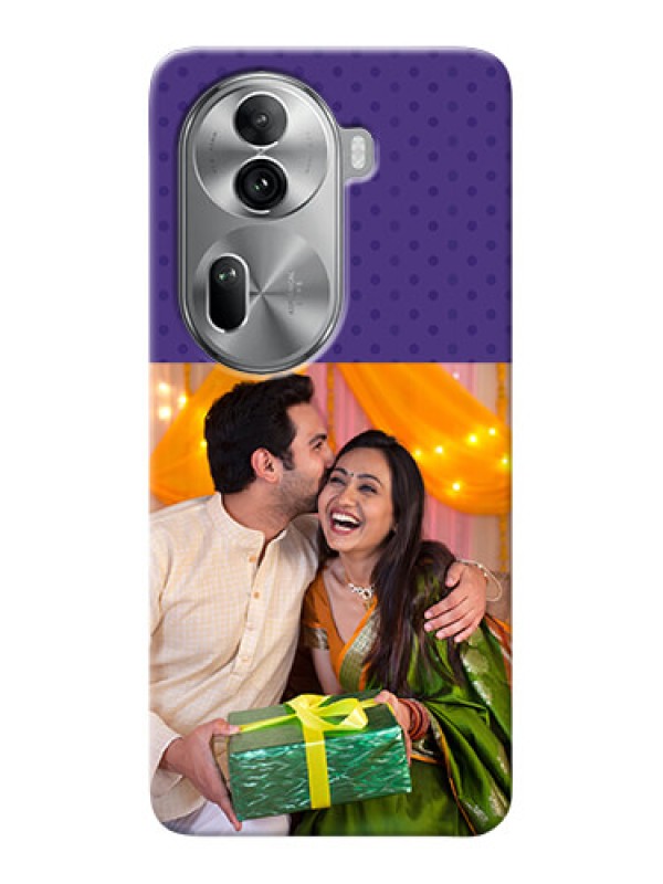 Custom Reno 11 Pro 5G mobile phone cases: Violet Pattern Design