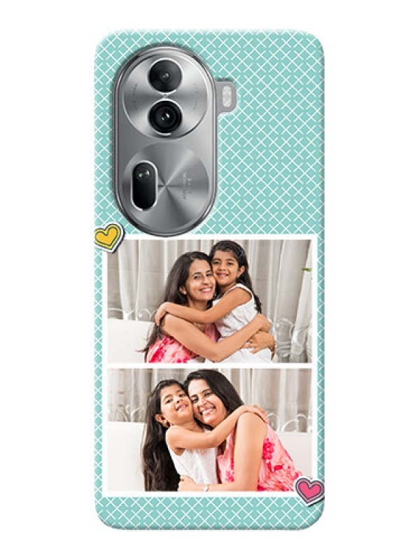 Custom Reno 11 Pro 5G Custom Phone Cases: 2 Image Holder with Pattern Design
