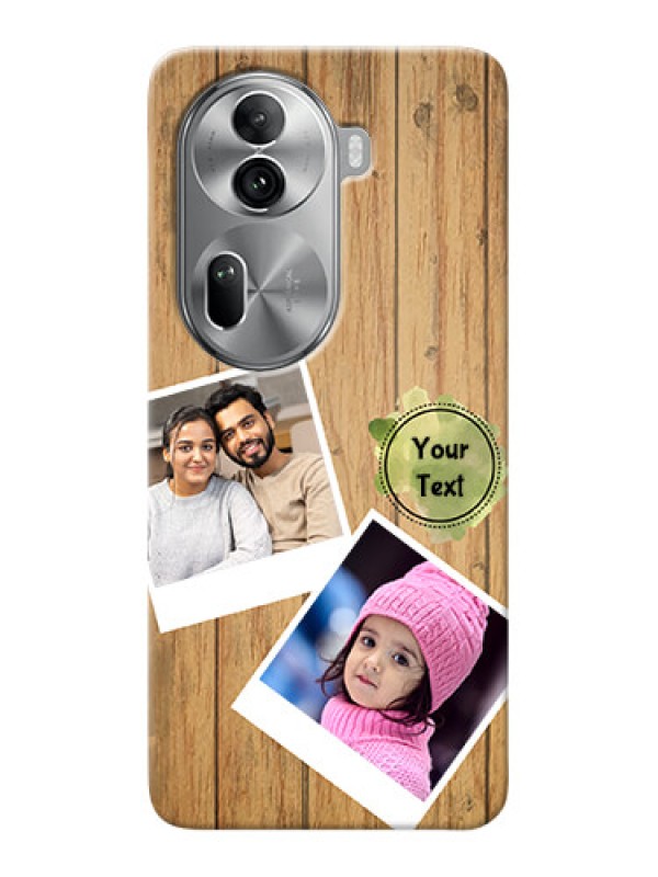 Custom Reno 11 Pro 5G Custom Mobile Phone Covers: Wooden Texture Design