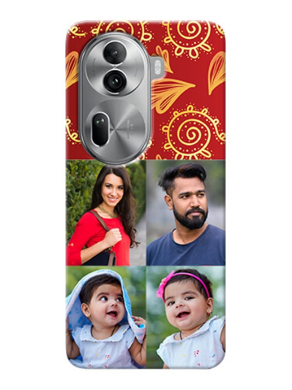 Custom Reno 11 Pro 5G Mobile Phone Cases: 4 Image Traditional Design