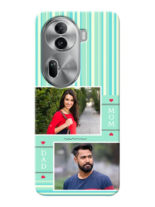 Custom Reno 11 Pro 5G custom mobile phone covers: Mom & Dad Pic Design