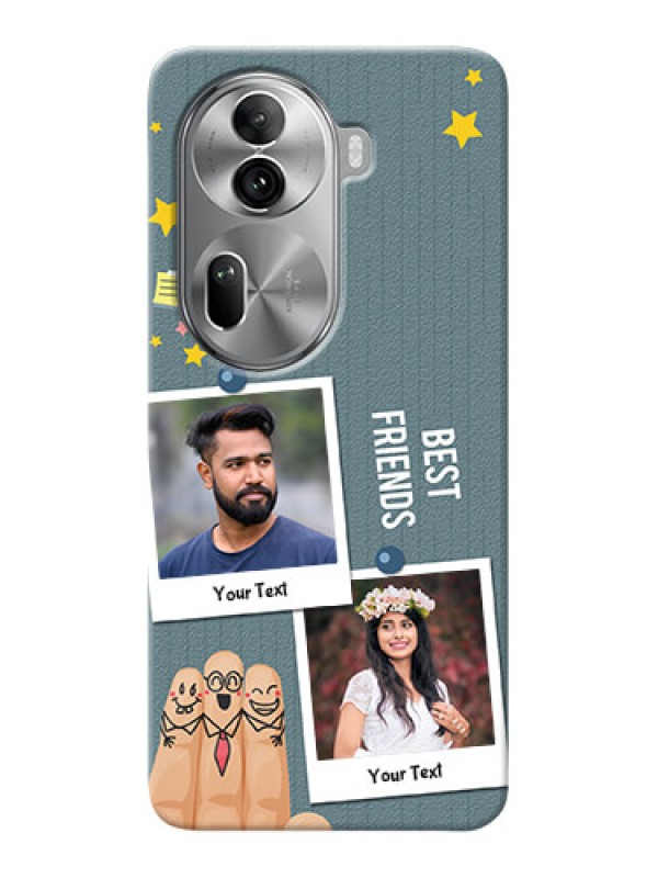 Custom Reno 11 Pro 5G Mobile Cases: Sticky Frames and Friendship Design