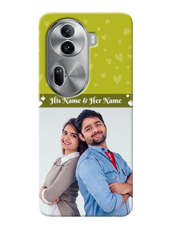 Custom Reno 11 Pro 5G custom mobile covers: You & Me Heart Design