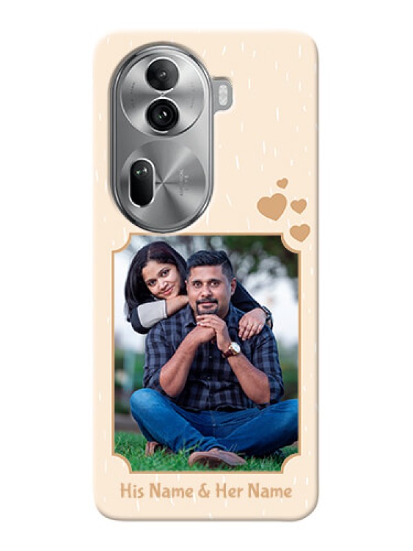 Custom Reno 11 Pro 5G mobile phone cases with confetti love design