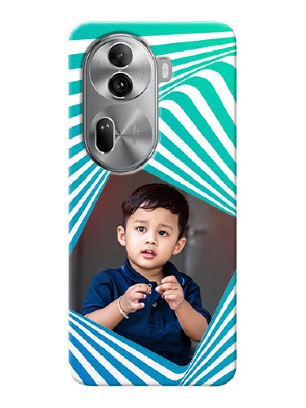 Custom Reno 11 Pro 5G Personalised Mobile Covers: Abstract Spiral Design