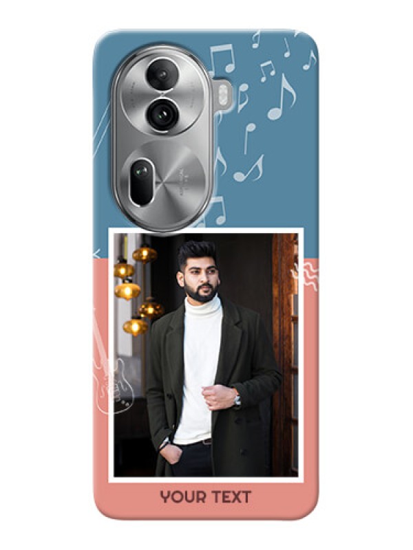 Custom Reno 11 Pro 5G Phone Back Covers with Color Musical Note Design