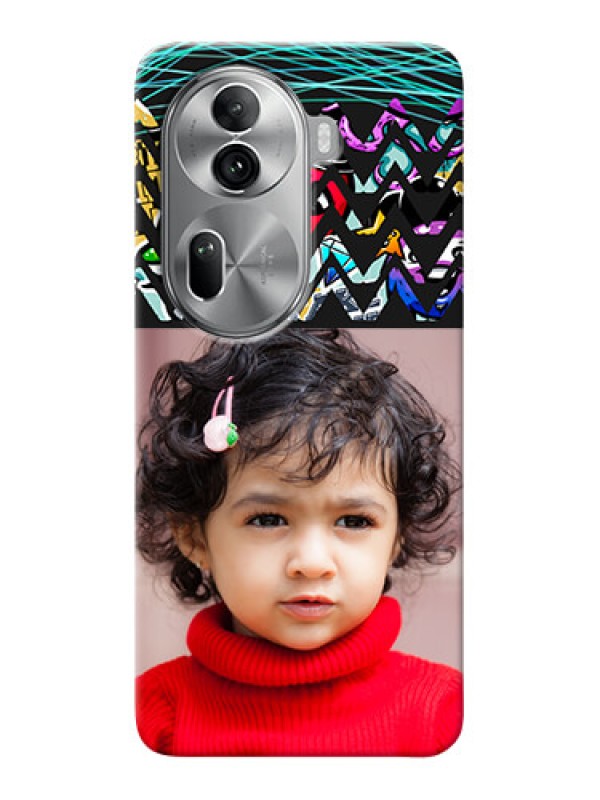 Custom Reno 11 Pro 5G personalized phone covers: Neon Abstract Design