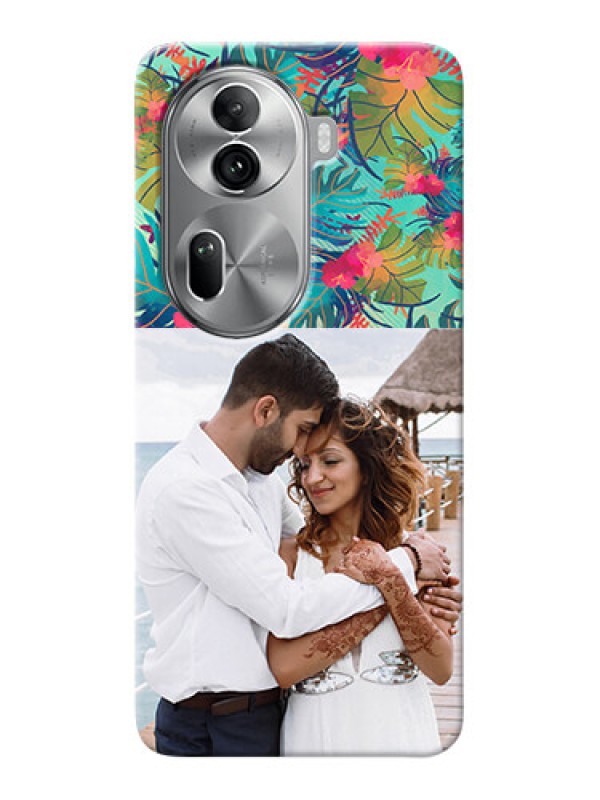 Custom Reno 11 Pro 5G Personalized Phone Cases: Watercolor Floral Design