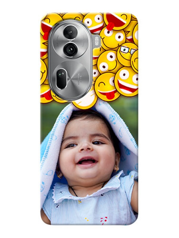 Custom Reno 11 Pro 5G Custom Phone Cases with Smiley Emoji Design