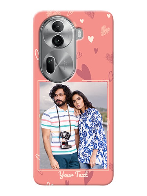 Custom Reno 11 Pro 5G custom mobile phone cases: love doodle art Design