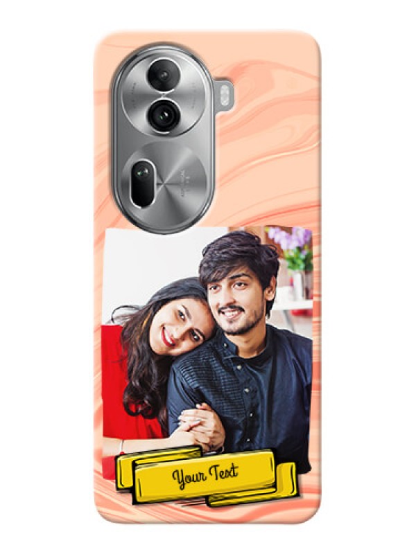 Custom Reno 11 Pro 5G Customized Phone Cases: Marble Texture Design