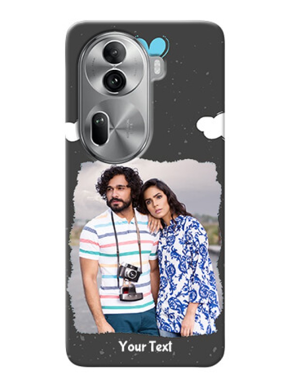 Custom Reno 11 Pro 5G Mobile Back Covers: splashes with love doodles Design